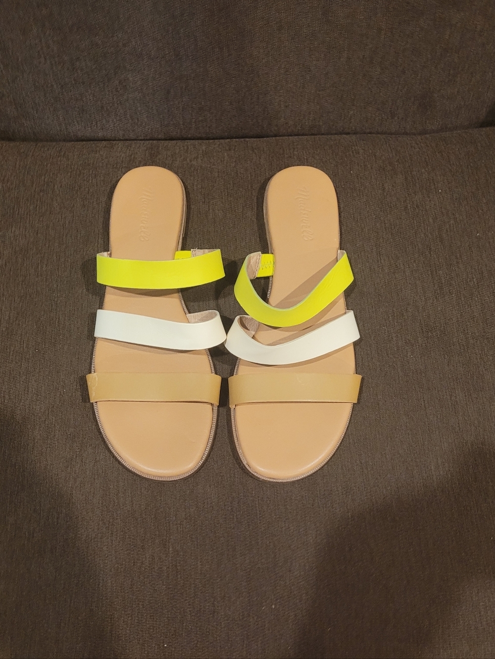 Women's Size 9 Madewell Leather Llana Slide Sandals